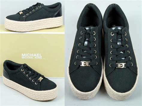 michael kors black canvas shoes